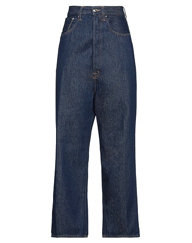 (+) PEOPLE Denim trousers Blue 100% Cotton