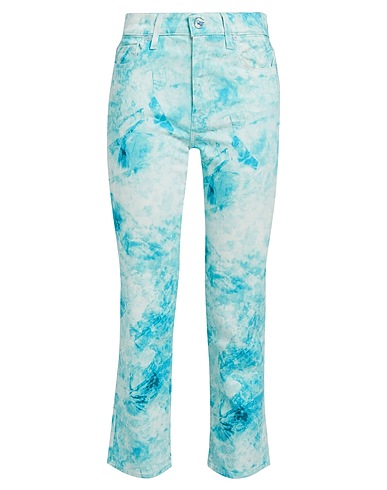 7 FOR ALL MANKIND Denim pants Turquoise 98% Cotton, 2% Elastane