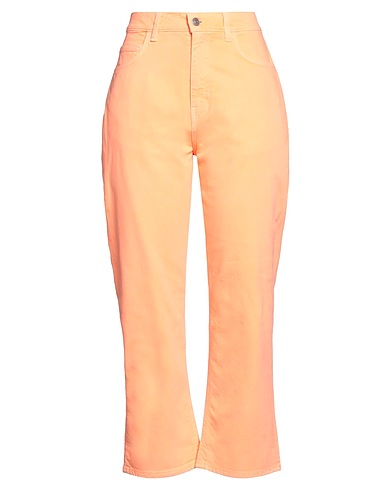 JUCCA Denim pants Orange 98% Cotton, 2% Elastane