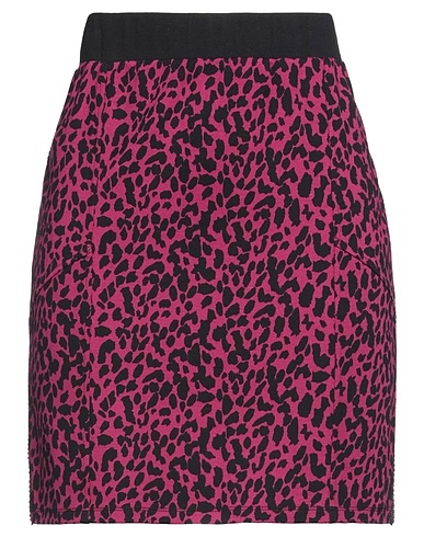 LIU •JO Mini skirt Plum 94% Cotton, 6% Elastane
