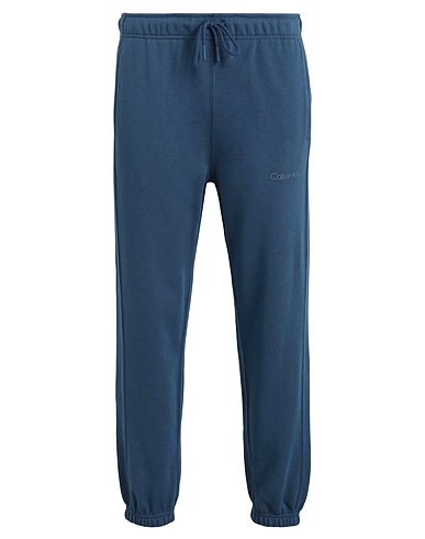 CALVIN KLEIN Casual trouser Slate blue 72% Cotton, 28% Polyester