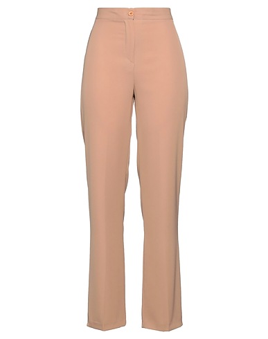 MIRONCÈ Casual pants Camel 97% Polyester, 3% Elastane