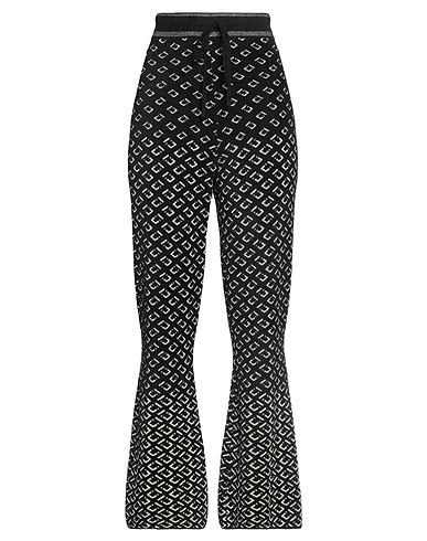 DIANE VON FURSTENBERG Casual trouser Black 53% Cupro, 41% Polyamide, 4% Metallic fiber, 2% Polyester
