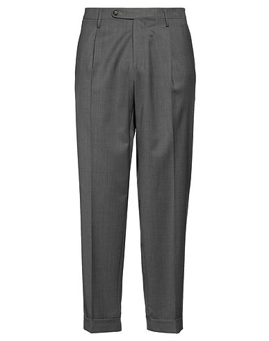 MICHELE CARBONE Casual pants Lead 100% Virgin Wool