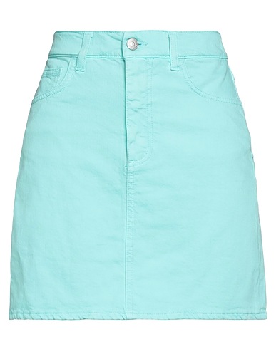 JUCCA Denim skirt Turquoise 100% Cotton