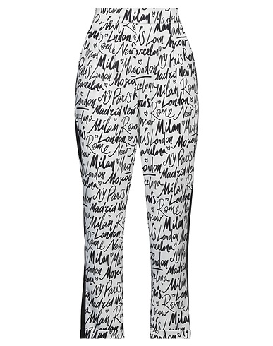 LE SARTE DEL SOLE Casual pants White 96% Polyester, 4% Elastane