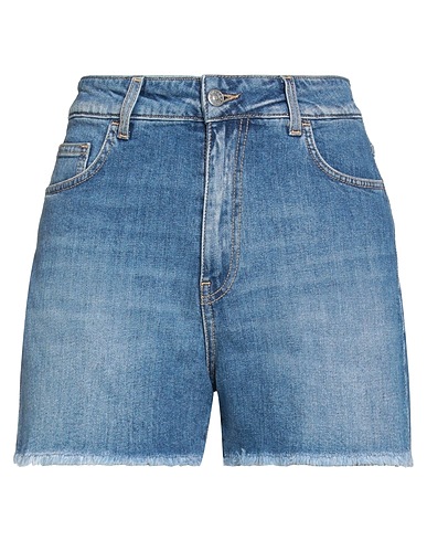 JUCCA Denim shorts Blue 98% Cotton, 2% Elastane