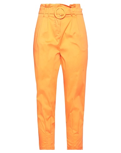 MIRONCÈ Casual trouser Orange 70% Cotton, 25% Polyamide, 5% Elastane