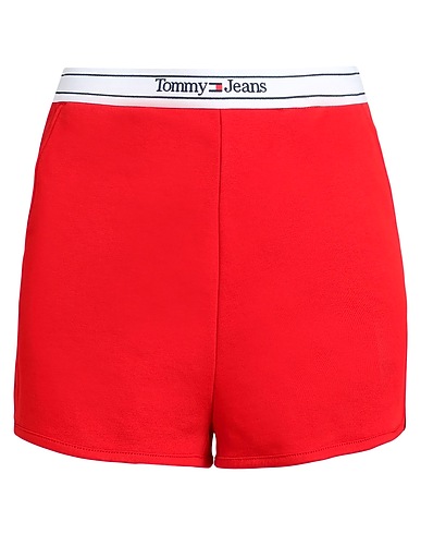 TOMMY JEANS Shorts & Bermuda Red 55% Cotton, 45% Polyacrylic
