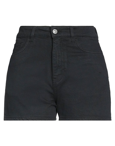 JUCCA Denim shorts Black 98% Cotton, 2% Elastane