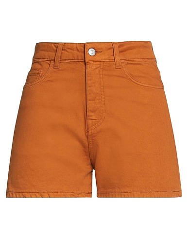 JUCCA Denim shorts Camel 98% Cotton, 2% Elastane