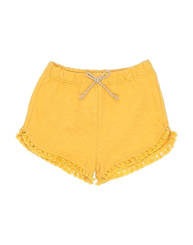 PLAY UP Shorts & Bermuda Mustard 50% Organic cotton, 50% Linen