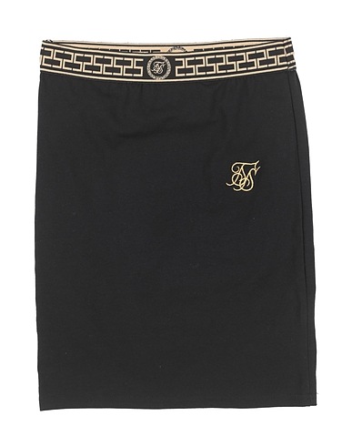 SIKSILK Skirt Black 95% Cotton, 5% Elastane