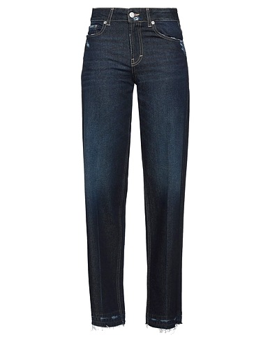 HAVEONE Denim trousers Blue 100% Cotton