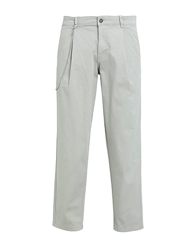 JACK & JONES Casual pants Sage green 97% Cotton, 3% Elastane