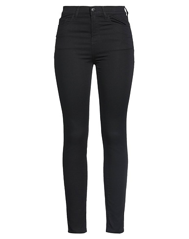 EMPORIO ARMANI Denim pants Black 67% Cotton, 32% Polyester, 1% Elastane