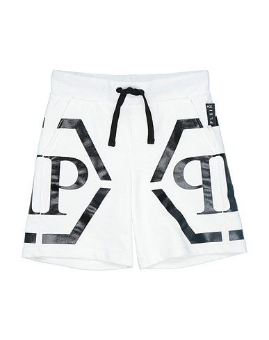 PHILIPP PLEIN Shorts & Bermuda White 95% Cotton, 5% Elastane