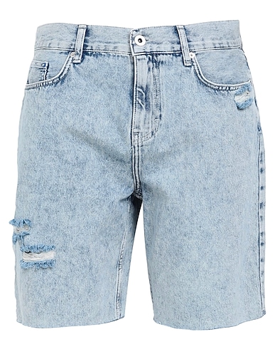 KARL LAGERFELD JEANS Denim shorts KLJ RELAXED DENIM SHORTS
 Blue 100% Organic cotton