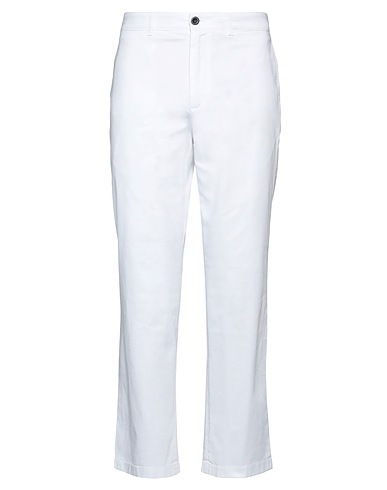 DEPARTMENT 5 Casual trouser White 97% Cotton, 3% Elastane