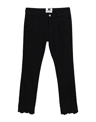 NO SECRETS Denim trousers Black 97% Cotton, 3% Elastane