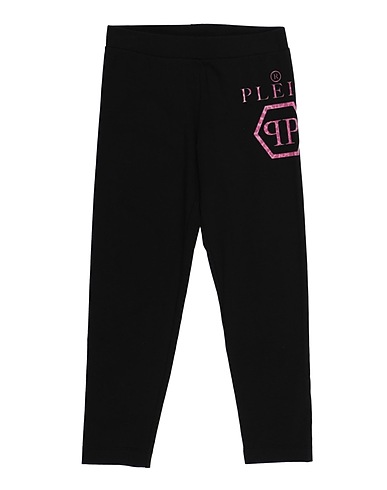 PHILIPP PLEIN Leggings Black 95% Cotton, 5% Elastane