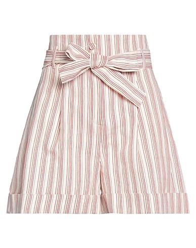 SUOLI Shorts & Bermuda Red 40% Linen, 38% Cotton, 22% Polyester