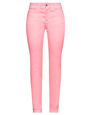 120% LINO Casual pants Salmon pink 64% Linen, 34% Cotton, 2% Elastane