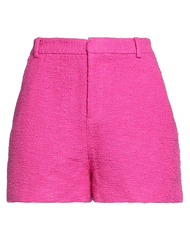 L'AGENCE Shorts & Bermuda Fuchsia 90% Cotton, 10% Polyester