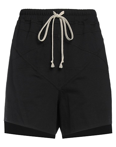 RICK OWENS Shorts & Bermuda Black 62% Acetate, 38% Silk