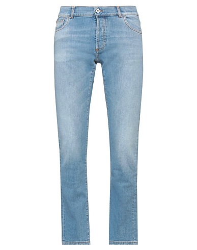 MARCELO BURLON Denim trousers Blue 92% Cotton, 6% Elastomultiester, 2% Elastane