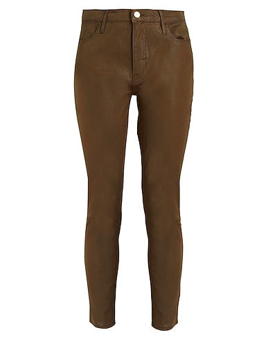 FRAME Casual pants Military green 98% Cotton, 2% Polyester