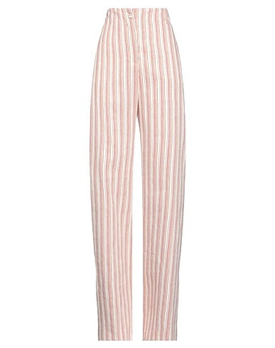 SUOLI Casual trouser Red 40% Linen, 38% Cotton, 22% Polyester