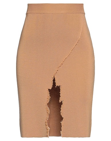 ANTONELLA RIZZA Minigonna Cammello 100% Lana Merino