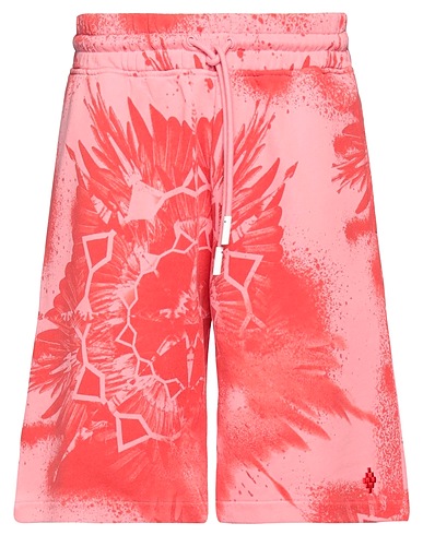 MARCELO BURLON Shorts & Bermuda Pink 100% Cotton, Polyester