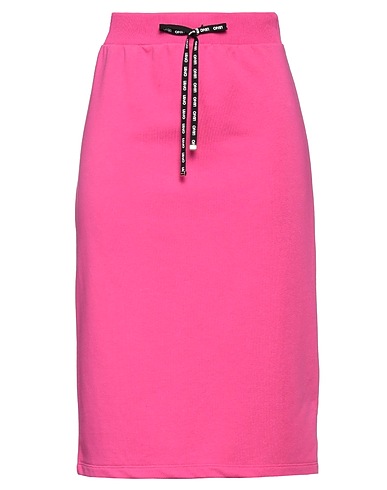 LIU •JO Midi skirt Fuchsia 62% Cotton, 38% Polyester