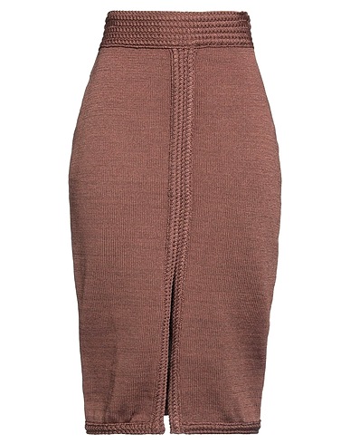 ANTONELLA RIZZA Midi-Rock Braun 100% Nylon
