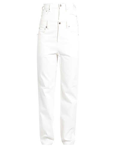 A·C·9 Casual trouser Ivory 98% Cotton, 2% Elastane