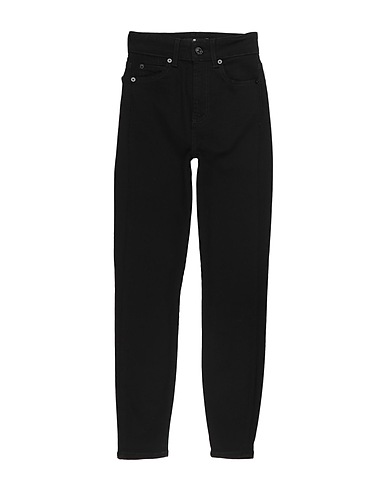 7 FOR ALL MANKIND Denim trousers Black 90% Cotton, 8% Elastomultiester, 2% Elastane
