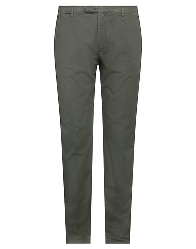 BOGLIOLI Casual pants Military green 98% Cotton, 2% Elastane