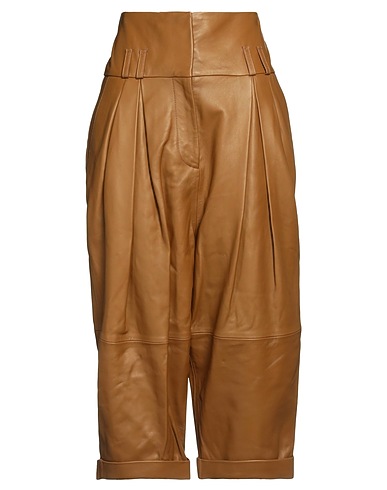 BALMAIN Casual trouser Camel 100% Lambskin