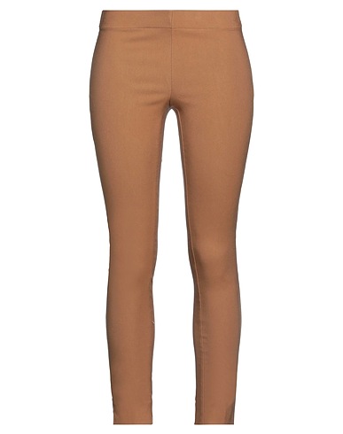 OPTIONS Casual trouser Brown 78% Viscose, 19% Polyamide, 3% Elastane