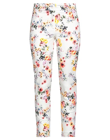 VIA STENDHAL  Roma Casual trouser White 97% Cotton, 3% Elastane