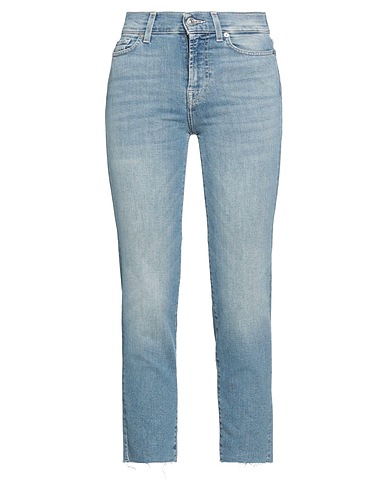 7 FOR ALL MANKIND Denim trousers Blue 95% Cotton, 3% Elastomultiester, 2% Elastane