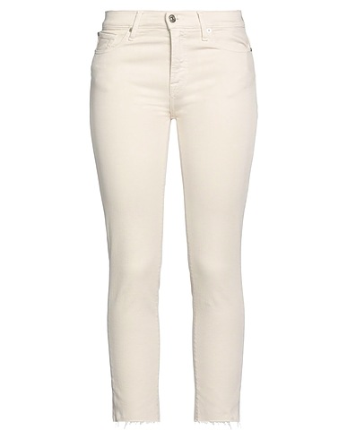 7 FOR ALL MANKIND Pantaloni jeans Beige 97% Cotone, 3% Elastan