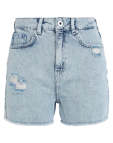 KARL LAGERFELD JEANS Denim shorts HR STRAIGHT DENIM SHORT
 Blue 100% Organic cotton