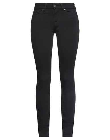 7 FOR ALL MANKIND Casual trouser Black 90% Cotton, 8% Elastomultiester, 2% Elastane