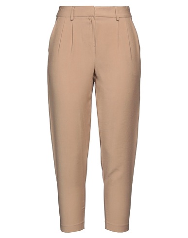 OPTIONS Casual pants Light brown 89% Viscose, 11% Polyester