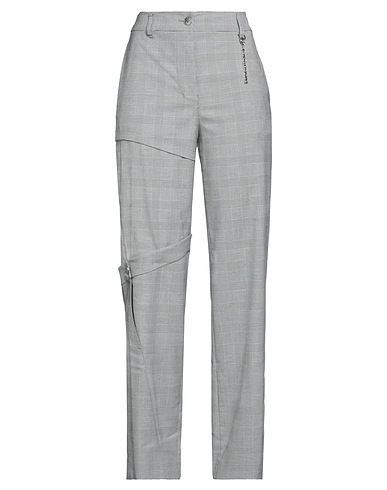 FENG CHEN WANG Casual trouser Black 65% Polyester, 33% Viscose, 2% Elastane