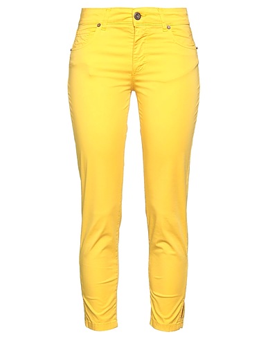 DAIRESY Pantalone Giallo 97% Cotone, 3% Elastan