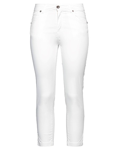 DAIRESY Pantalone Bianco 97% Cotone, 3% Elastan
